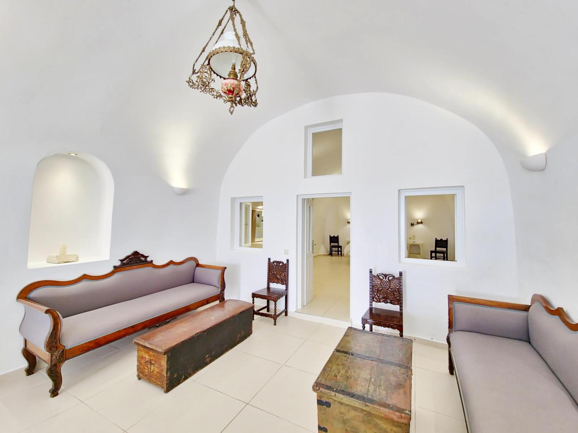 Karpimo Horizon - Caldera View With Private Hot Tub Villa ฟิรอสเตฟานี ภายนอก รูปภาพ