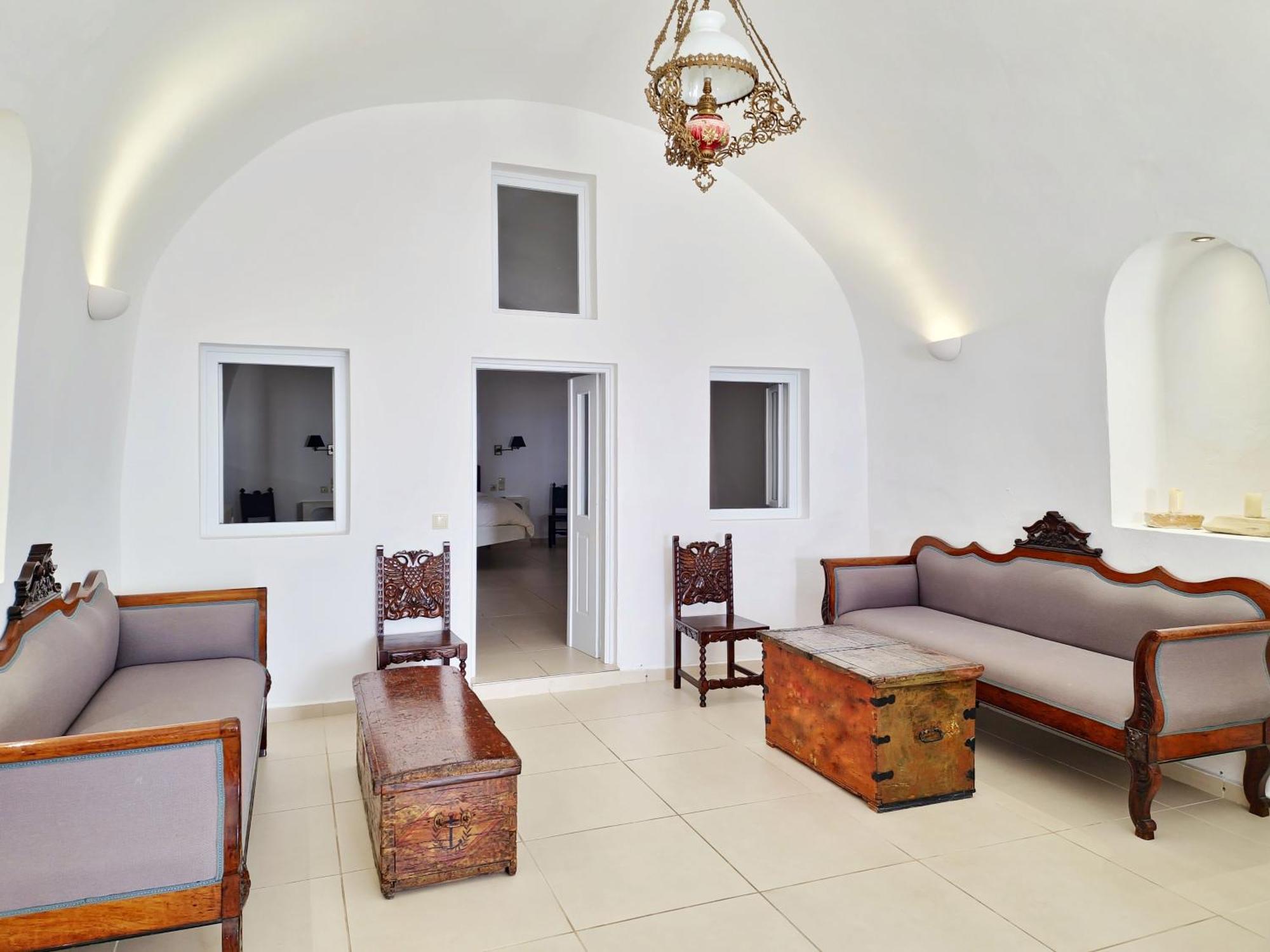 Karpimo Horizon - Caldera View With Private Hot Tub Villa ฟิรอสเตฟานี ภายนอก รูปภาพ