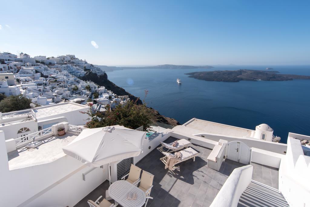 Karpimo Horizon - Caldera View With Private Hot Tub Villa ฟิรอสเตฟานี ภายนอก รูปภาพ