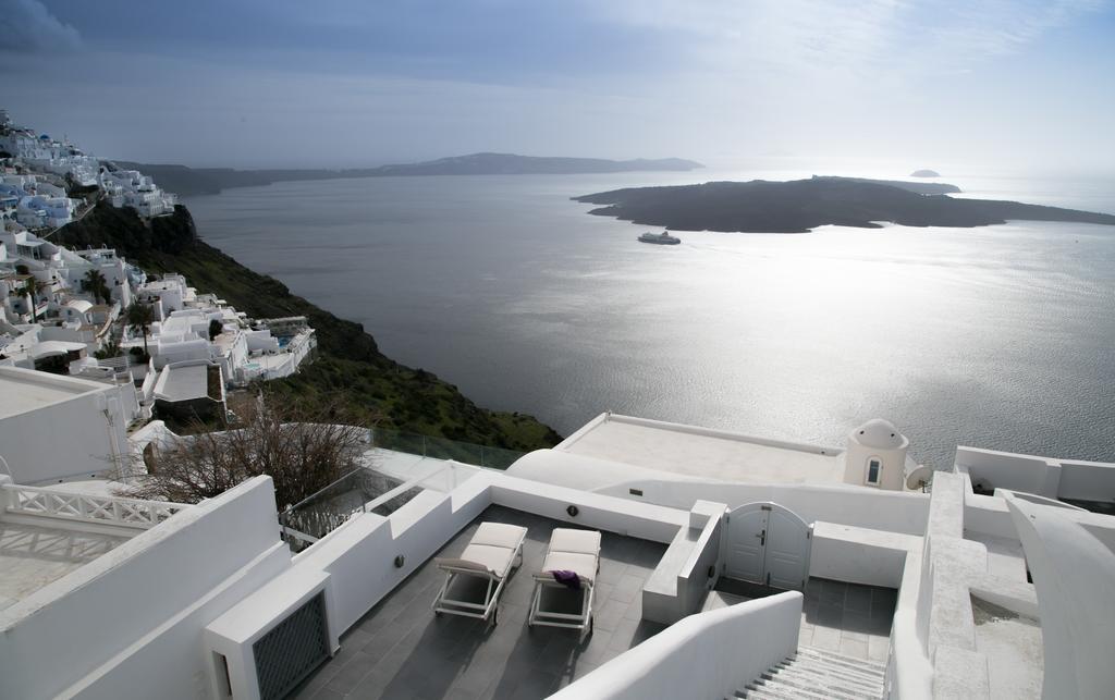 Karpimo Horizon - Caldera View With Private Hot Tub Villa ฟิรอสเตฟานี ห้อง รูปภาพ